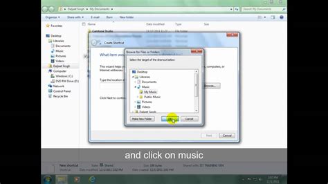 How To Create A Shortcut In Windows 7 Youtube