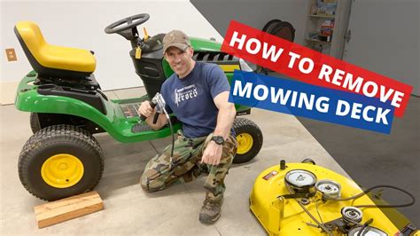 John Deere D Series Lawn Tractor How To Remove The Mower Deck All