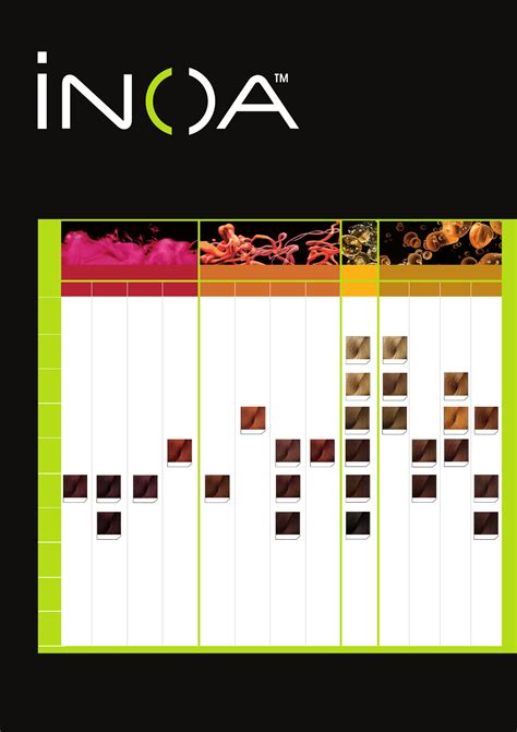 Free Inoa Color Chart PDF KB Page S Page