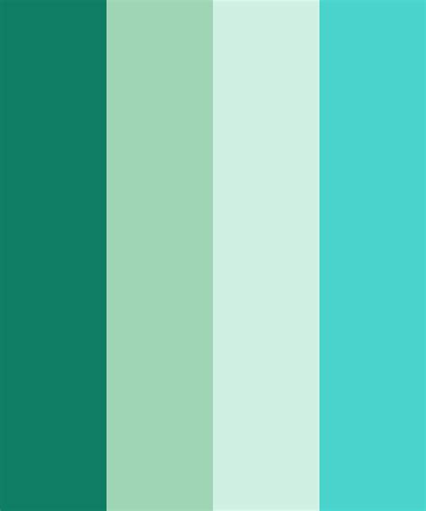 Turquoise Green Color Palette Teal Color Palette Aqua Color Palette