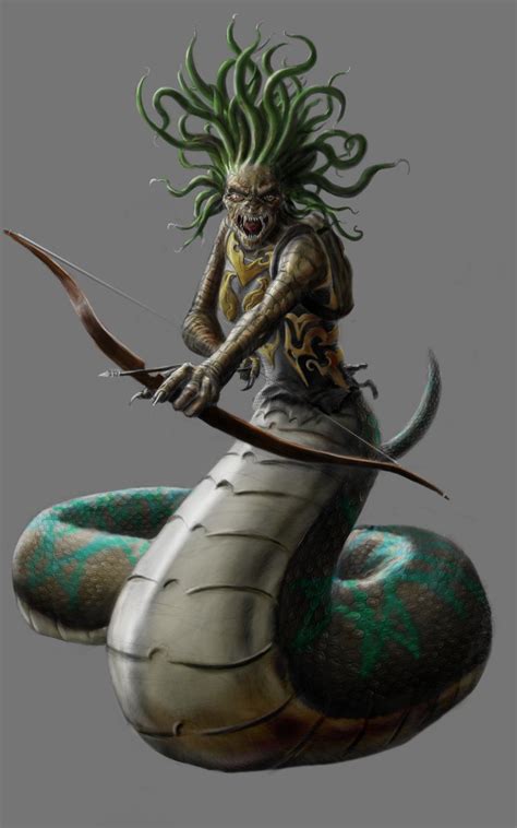 The Gorgon Fantasy Art Monster Design Art