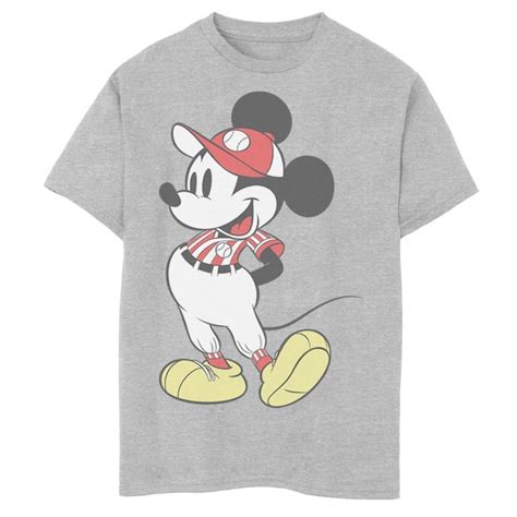 Disneys Mickey Mouse Boys 8 20 Baseball Outfit Graphic Tee