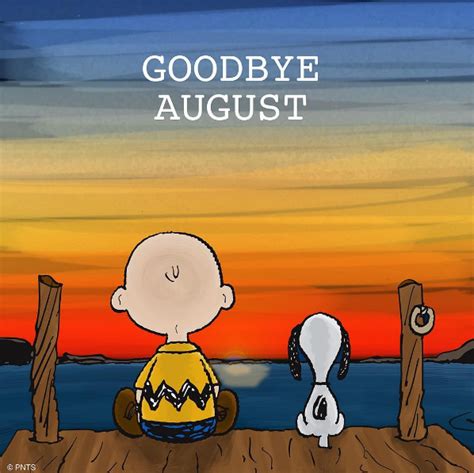 Goodbye August Hello September Snoopy Snoopy Quotes