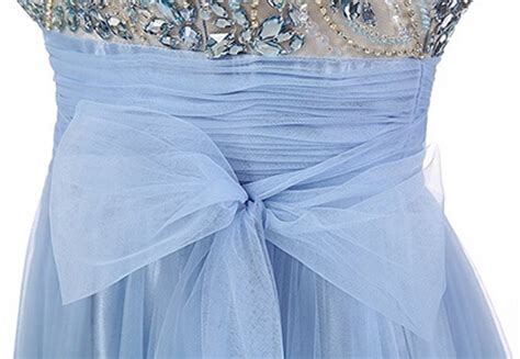 Sleeveless A Line Tulle Prom Dress With Sheer Beaded Bodice On Luulla