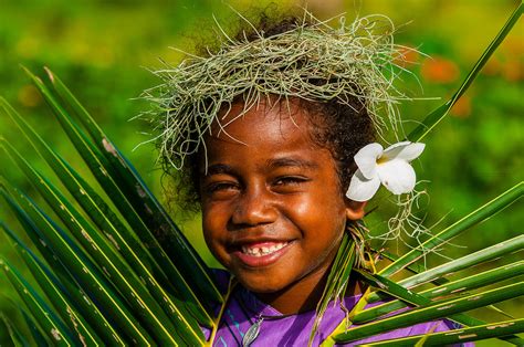 Kanak Melanesian Girl Hnathalo Lifou Island Loyalty Islands New