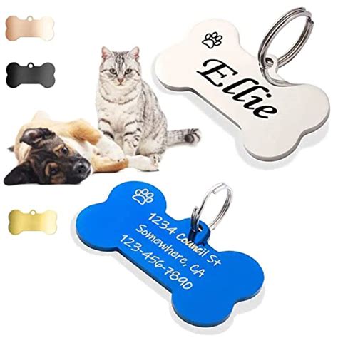 Cats Dog Tag Personalized Engraving Pet Id Tags Stainless Steel
