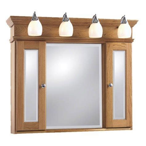 Strasser Woodenworks Aurora Mirrored Medicine Cabinet With Lights