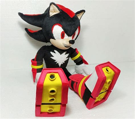 Custom Plush Inspired By Super Sonic Shadow The Hedgehog Etsy