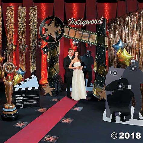 When decorating the party venue, be sure to hang up a hollywood banner to greet guests and direct them inside. Movie Night Grand Decorating Kit | Party Decor in 2019 ...