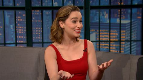 watch late night with seth meyers interview emilia clarke on making me before you