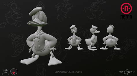 Artstation Donald Duck 3d Model