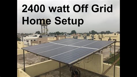 The builder used some plywood as a base for the panels and used a soldering iron to connect the separate solar cells together. DIY Off Grid Solar Power Home Setup 2400 watt - YouTube