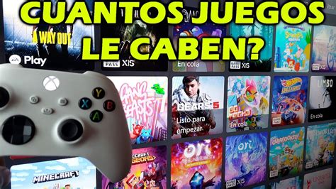 CUANTOS JUEGOS LE CABEN AL XBOX SERIES S DE 512 GB YouTube