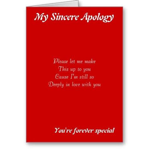 Someone Special Apology Greeting Cards Zazzle Im Sorry Cards Sorry