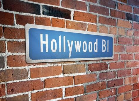 Hollywood Blvd Street Sign Hollywood Blvd Aluminum Street Etsy