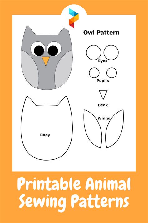 Printable Easy Stuffed Animal Patterns