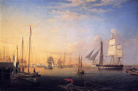 Baltimore Harbor 1850 Painting Fitz Hugh Lane Oil Paintings