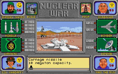 Nuclear War Commodore Amiga Classic Video Games Nuclear War Games