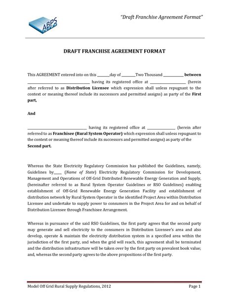 49 Editable Franchise Agreement Templates And Contracts Templatelab