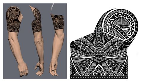 Polynesianmaori Tribal Half Sleeve Tattoo Design Designer Andrija
