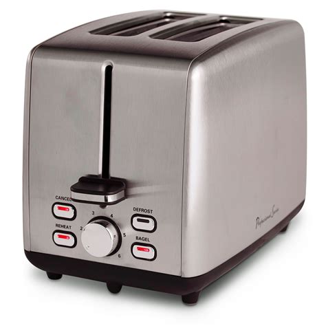 Toaster 2 Slice Wide Slot Stainless Steel Professional Series