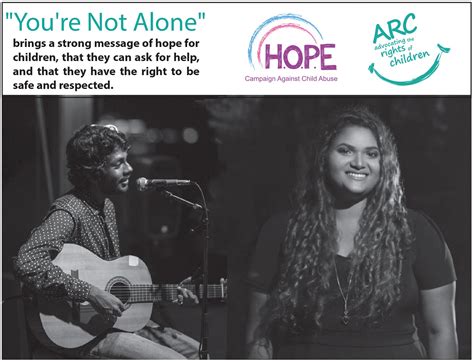 ‘youre Not Alone” Song For Children To Be Released By Arc At Dmrr 2017