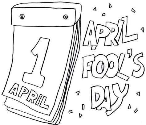 Search through more than 50000 coloring pages. April Coloring Pages Printable | April fools day, Coloring pages for kids