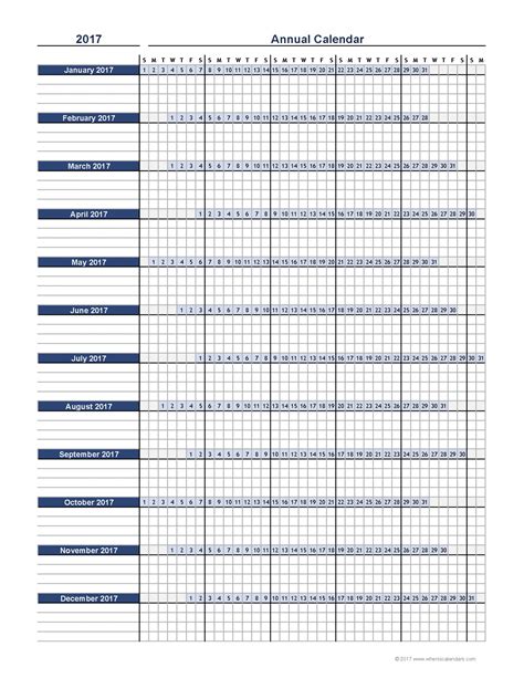 Vacation Calendar Template Excel