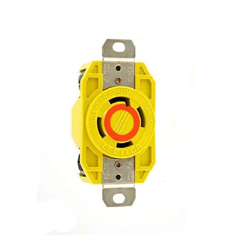 Leviton 30 Amp 125250 Volt Flush Mounting Locking Receptacle