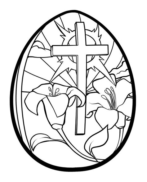 Easter Cross Coloring Pages Coloring Home
