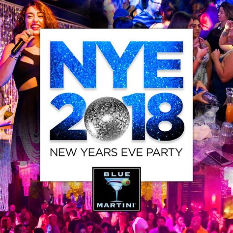 Ring In The Blue Year Naples Blue Martini