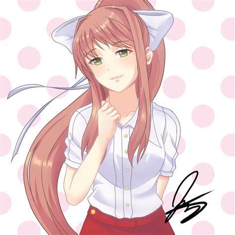Monika In A Casual Outfit 💚💚💚 By Skydoesblue On Deviantart Ddlc
