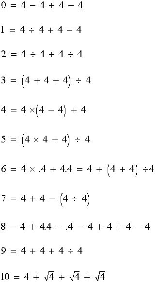Four Square Math