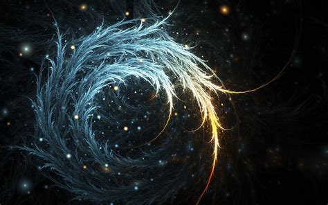 Wallpaper Night Abstract Galaxy Spiral Circle Universe