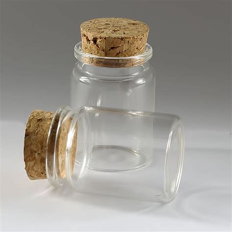1 3 5 Pcs 35ml Clear Empty Sample Vials Glass Bottles With Corks Jars Bottle Ebay