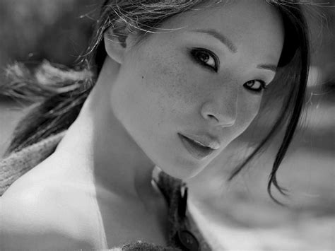download lucy liu grayscale image wallpaper