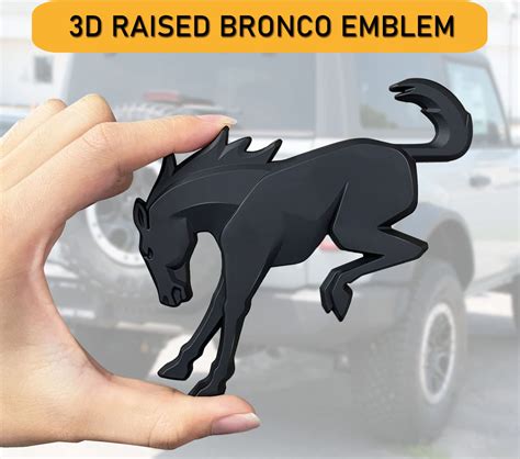 Tailgate Emblems For Ford Bronco 2021 2022 Anmosvo Vinyl Rear Horse