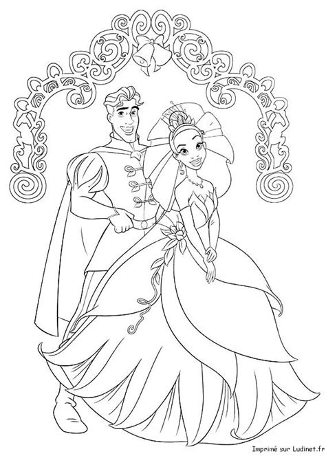 Coloriage Portrait de Prince et de Princesse dessin gratuit à imprimer