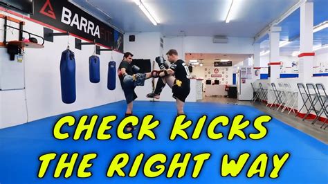 How To Block Kicks In Muay Thai Muay Thai Kick Defence Youtube