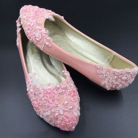 Formal Pink Shoespink Ballet Shoesblush Pink Wedding Shosebridal
