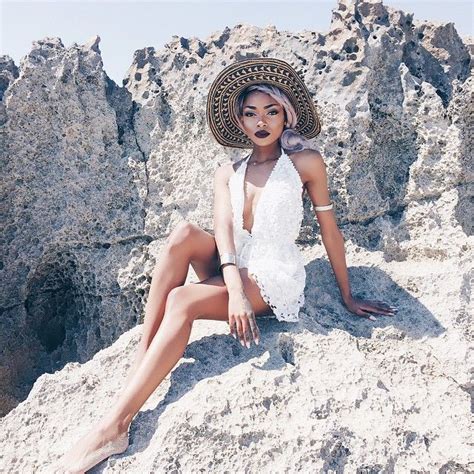 Nyané Lebajoa On Instagram Enjoying The Sun At The Beach 🌴🌵in This