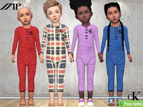 Скачать Наряд для малышек Calvin Klein от Martyp к Sims 4 You Sims