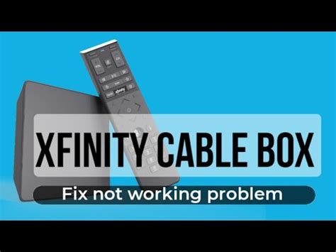 Xfinity Cable Box Not Working How To Fix Reset Xfinity Cable Box