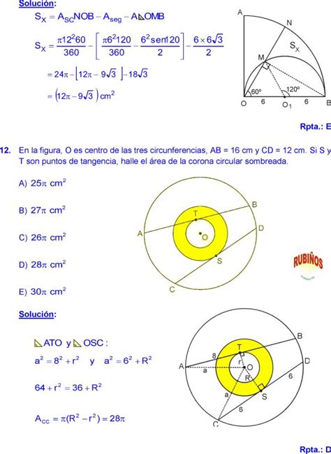 Calcular El Area De Una Corona Circular Parsa