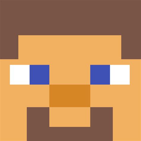 Pixilart Minecraft Steve Face By Starvingartist8