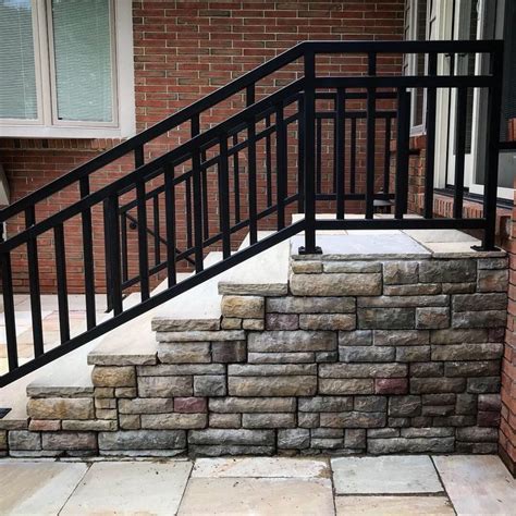 Handrails In Outdoor Stair Railing Exterior Stair Railing