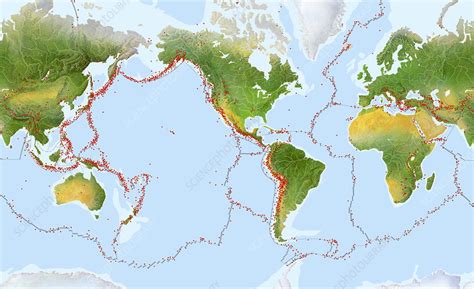 Earthquake Distribution Map Stock Image E3650094 Science Photo