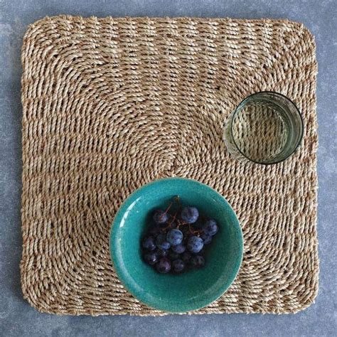 Check spelling or type a new query. Abaca Chunky Square Placemat Set: Remodelista