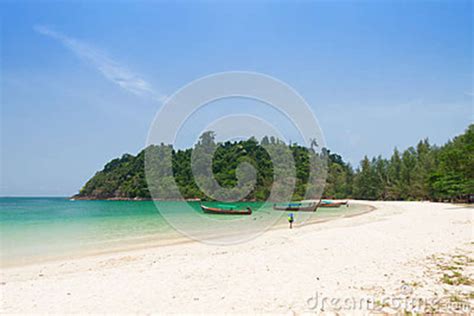 Beautiful Sea And Blue Sky At Andaman Seathailand Stock Image Image