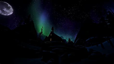 The Long Dark Aurora Borealis Full Moon Youtube